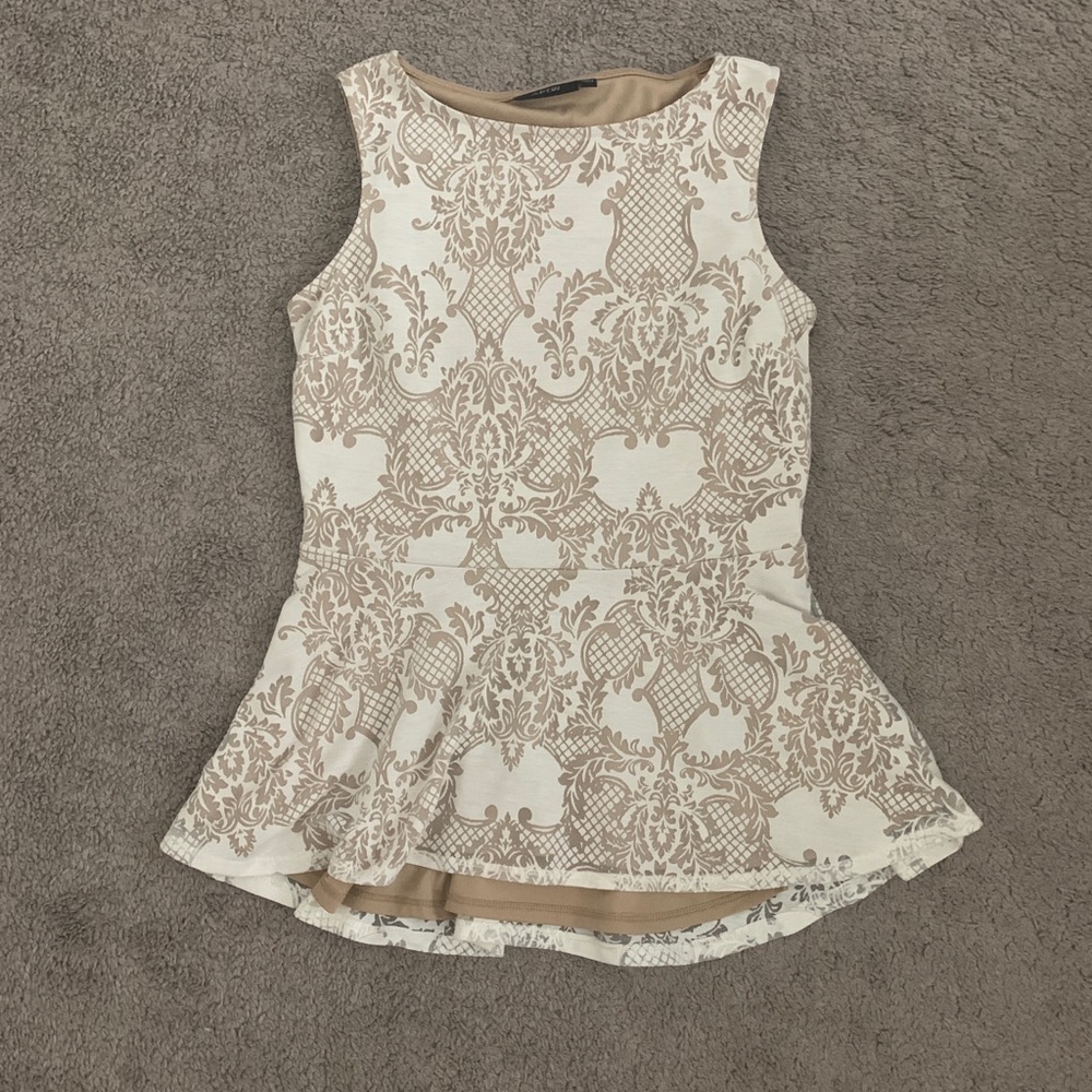 White and Creame Blouse